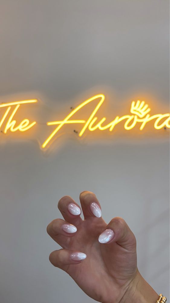 The Aurora neon sign